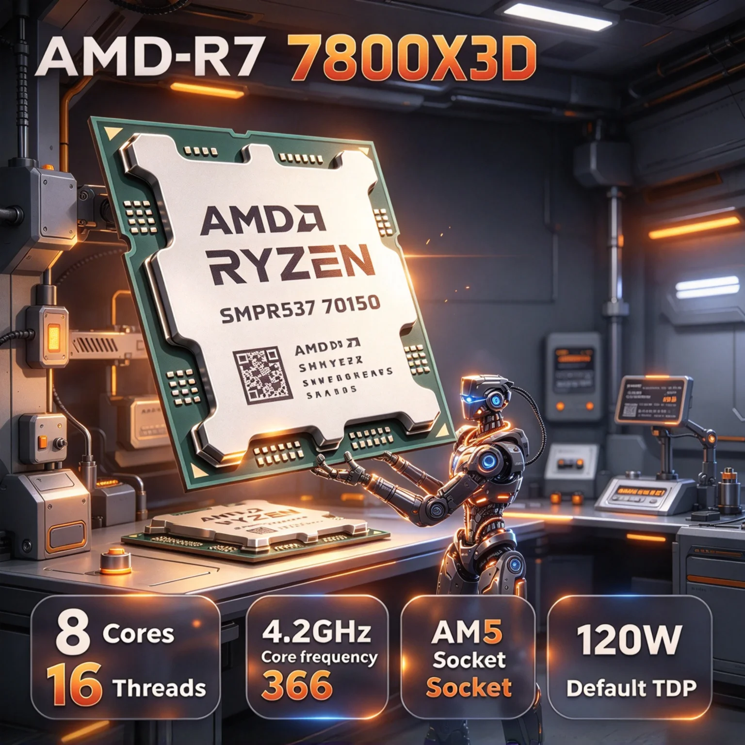 Amd Cpu Ryzen 7 - معالج AMD Ryzen 7 7800X3D X3D