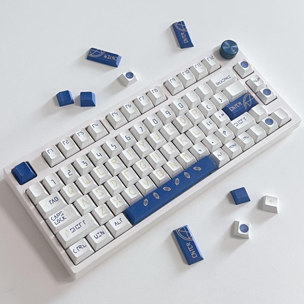 Keyboard Gaming Blue Switch - 132 مفتاح كوكبة الكرز الشخصي PBT