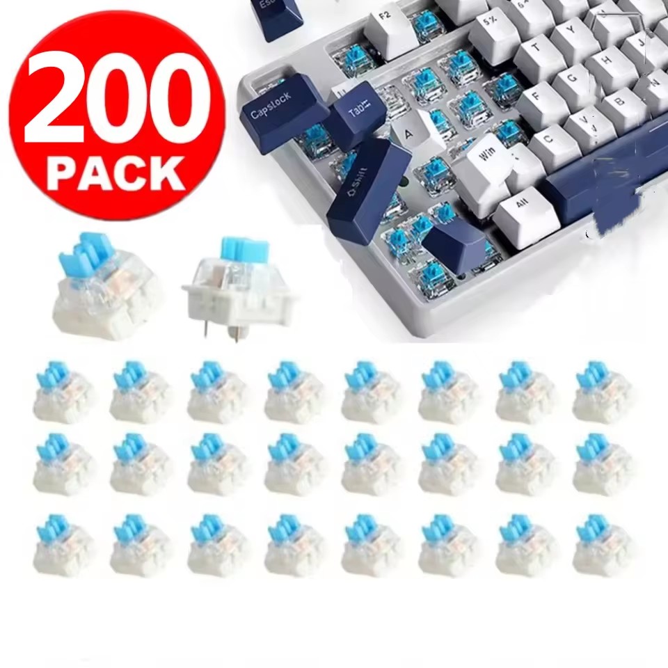 10/30 قطعة، مفاتيح ميكانيكية ب - مراجعة Keyboard Gaming Blue Switch وسعره