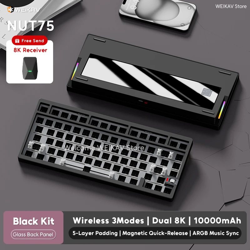 لوحة مفاتيح ميكانيكية لاسلكية  - مراجعة Gaming Keyboard Hot Swappable وسعره