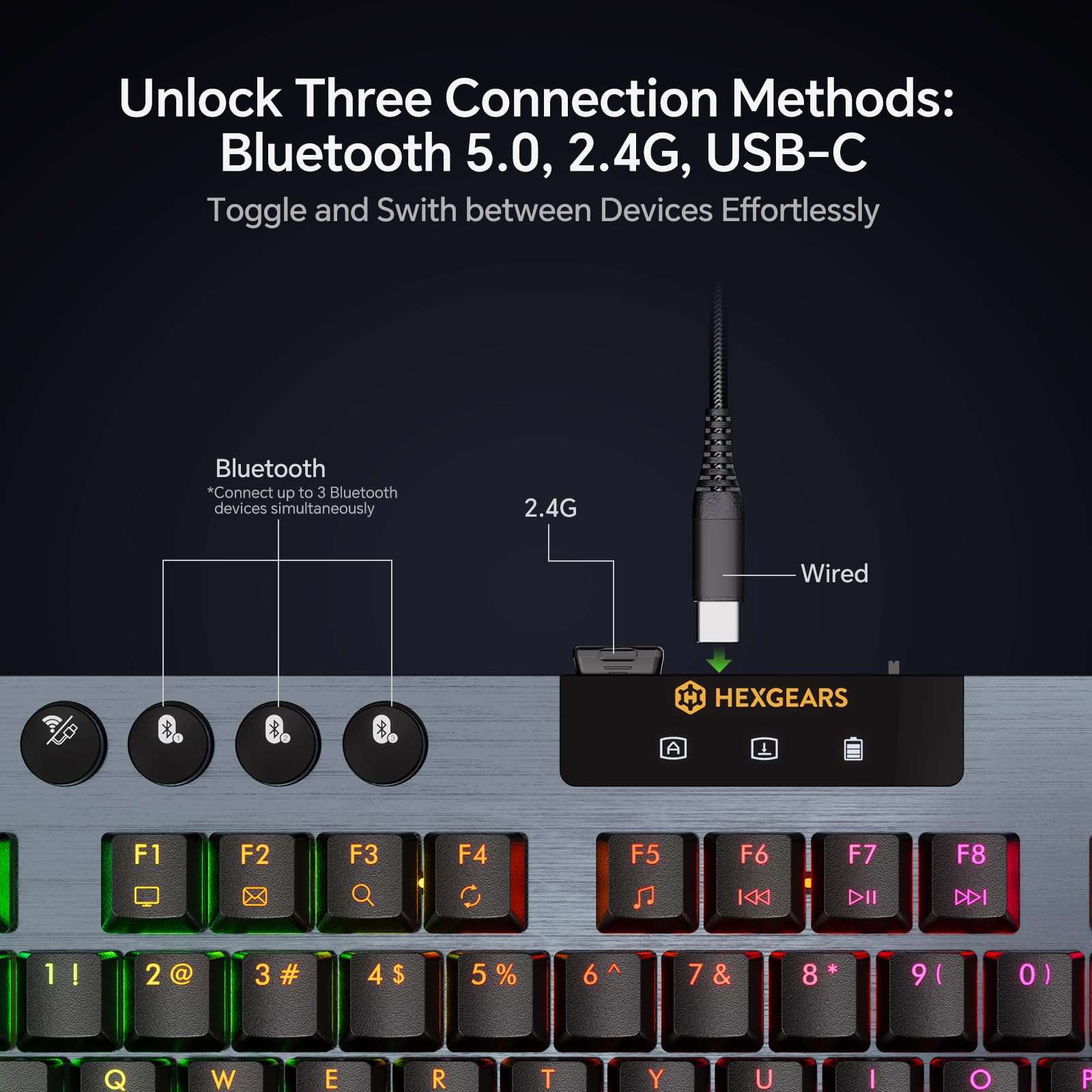 لوحة مفاتيح ميكانيكية HEXGEARS - مراجعة Gaming Keyboard Hot Swappable وسعره